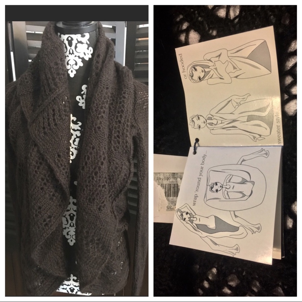 NWT Brown Sweater Multi Wrap